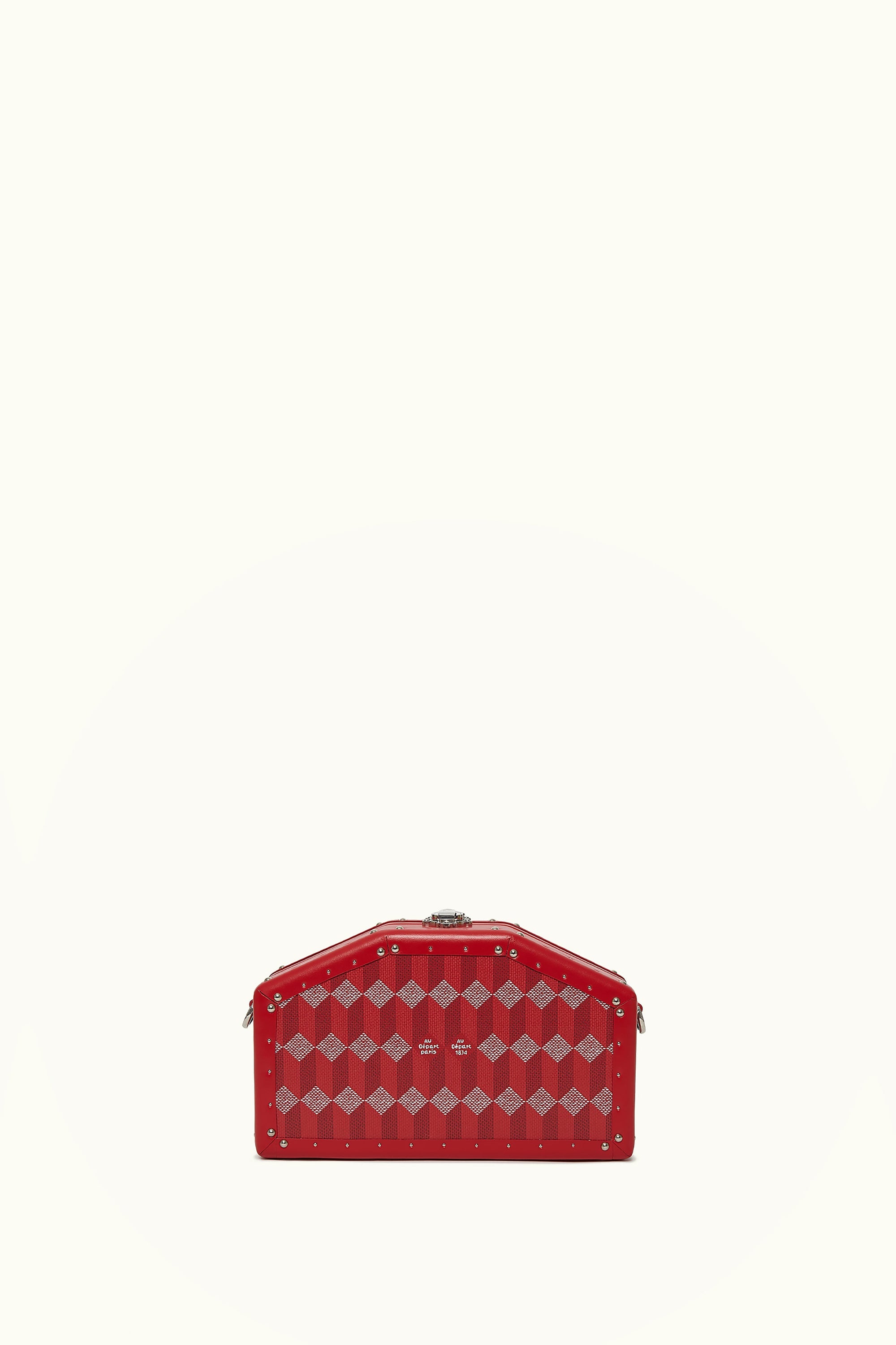 Le Nano Trunk Hexagon Coated Canvas Red