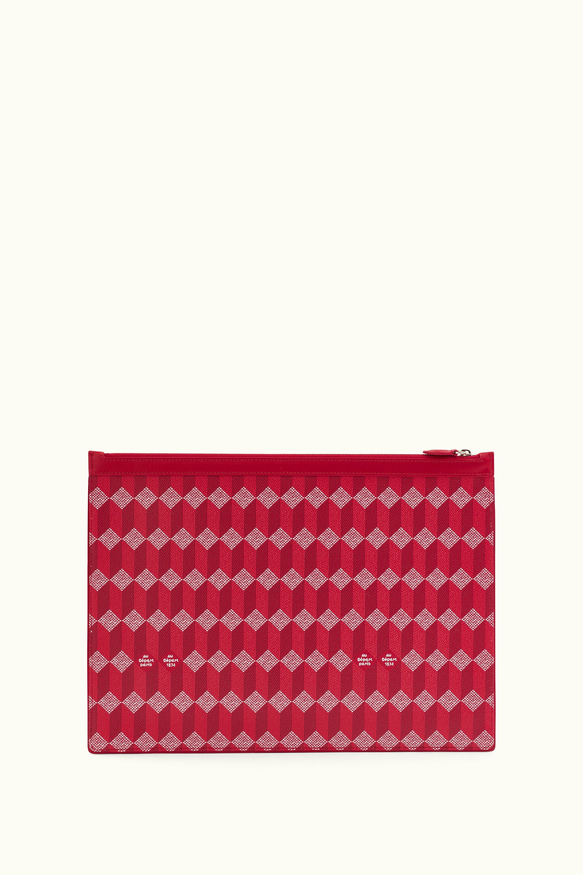 La Pochette XXL Coated Canvas Red