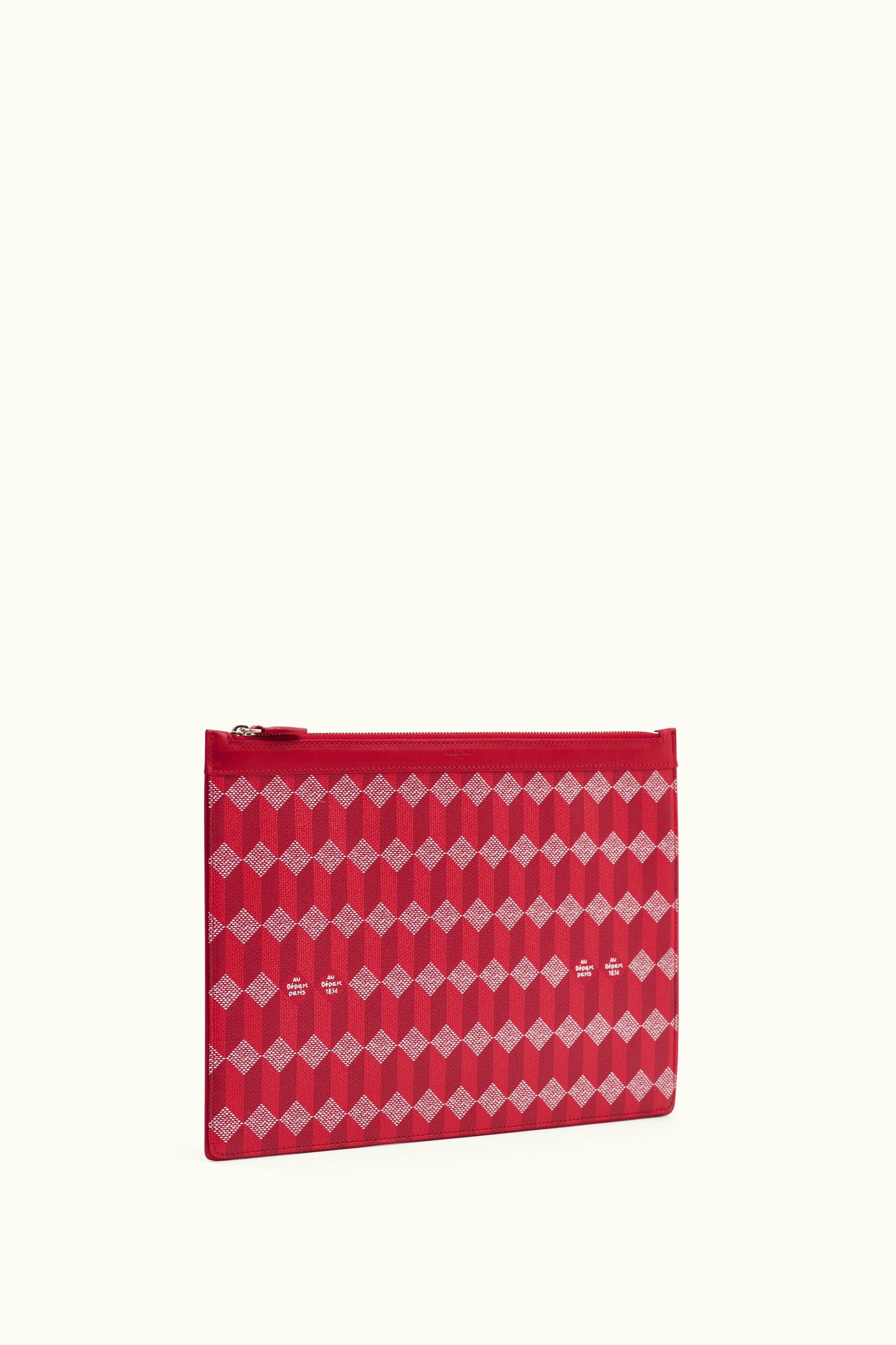 La Pochette XL Coated Canvas Red