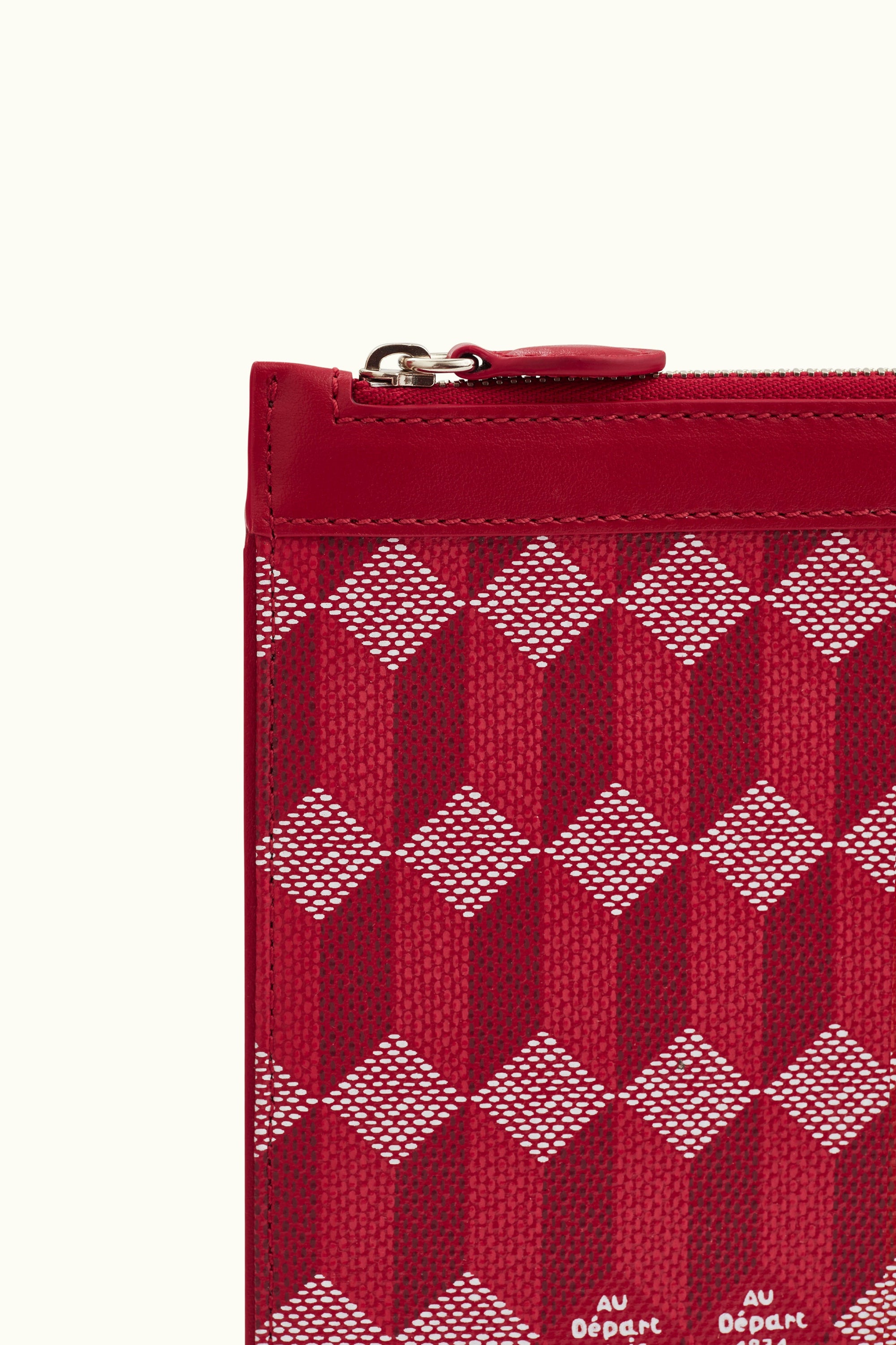 La Pochette XL Coated Canvas Red